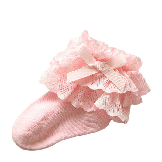 Boneless Baby Socks Lace Girls Princess