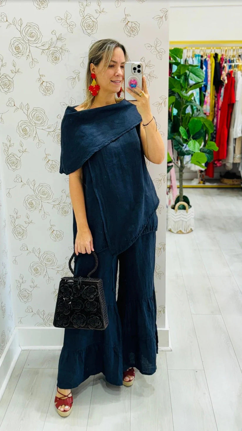 Women's Fashion Casual Loose Sleeveless Suit