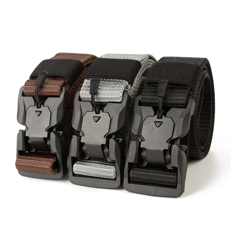 Magnetic Buckle Tactical Belt Men's Multifunctional Outdoor Belt