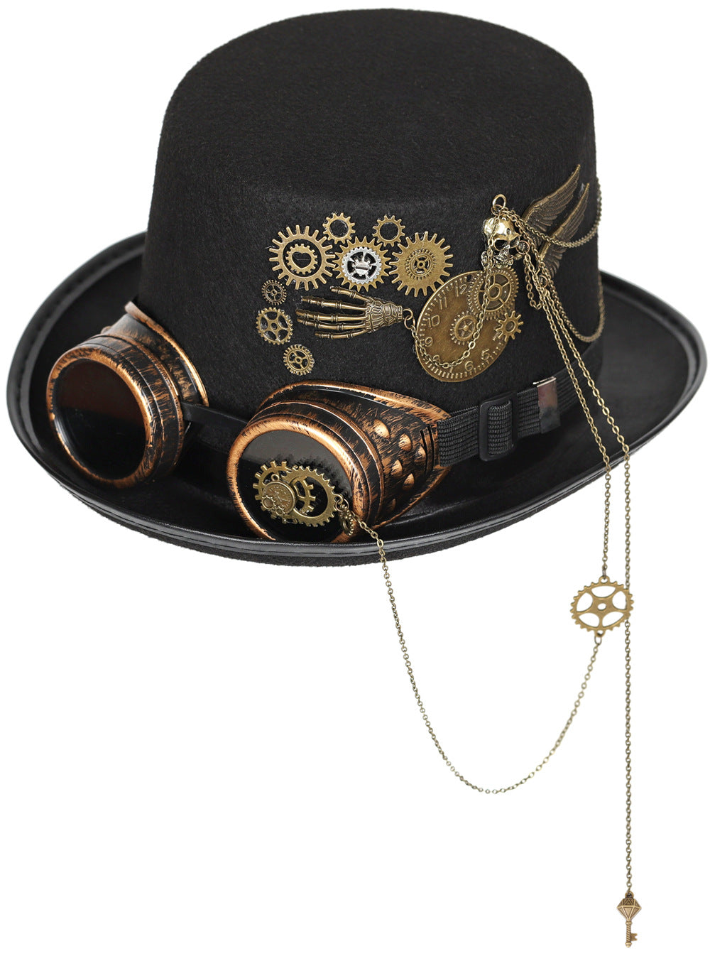Gear Goth-briller Retro Steampunk-hat