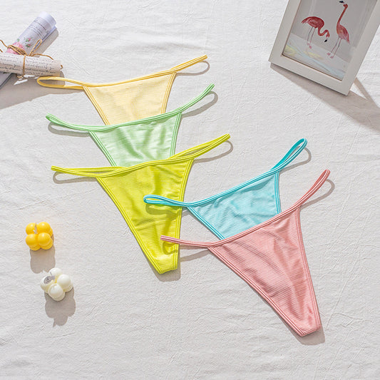 Glossy Fabric Women's Candy-colored Shorts
