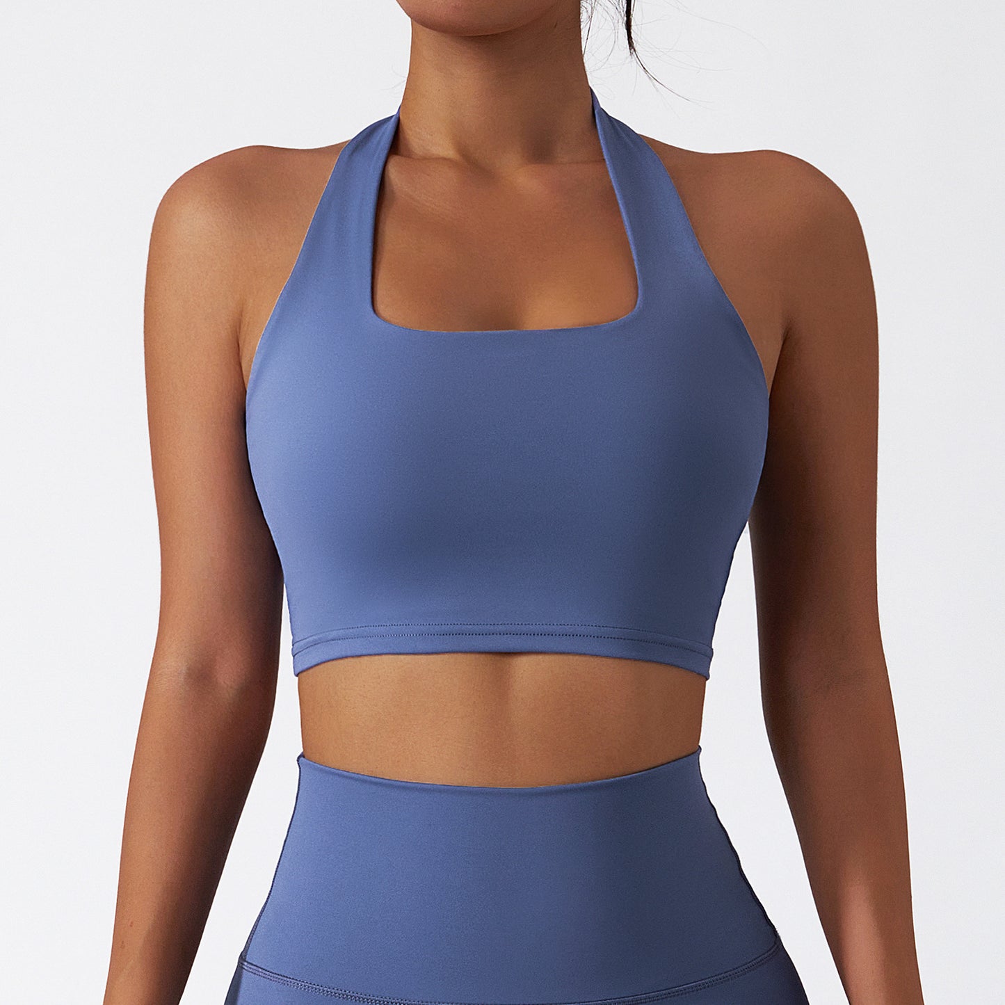 Quick-drying Nude Feel Workout Bra One-piece Shockproof Push-up Yoga Vest