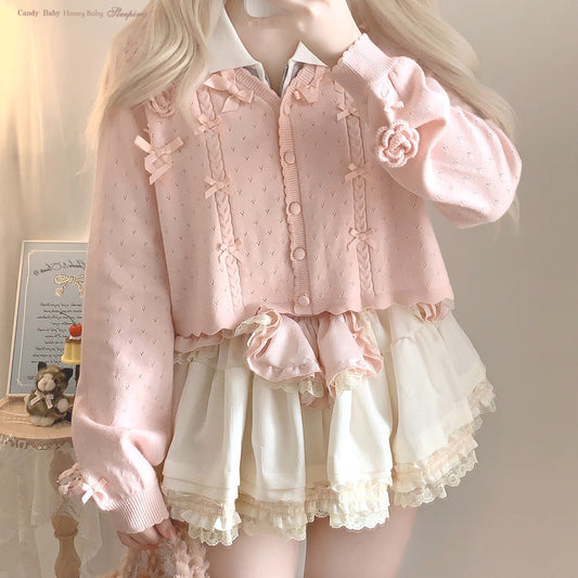 Single-breasted Cardigan Shawl Knitted Coat
