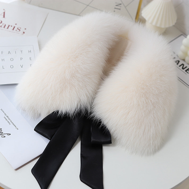Ladies Winter Detachable Fur Collar
