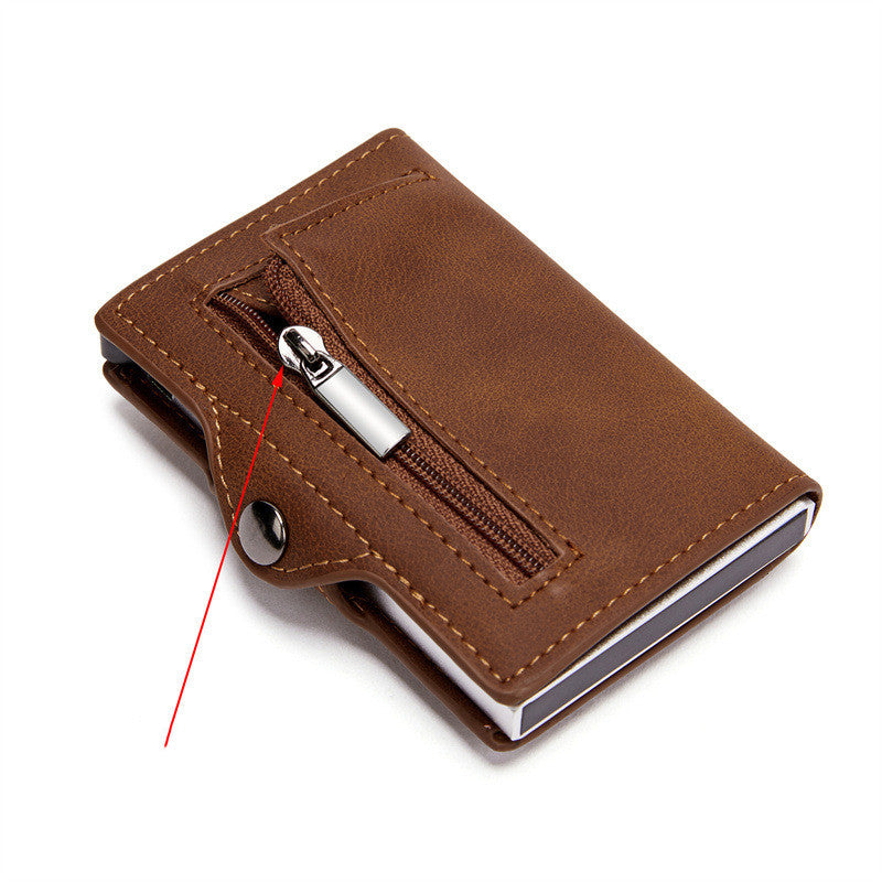 Anti-theft Brush Positioning Multi-card Aluminum Alloy Card Holder