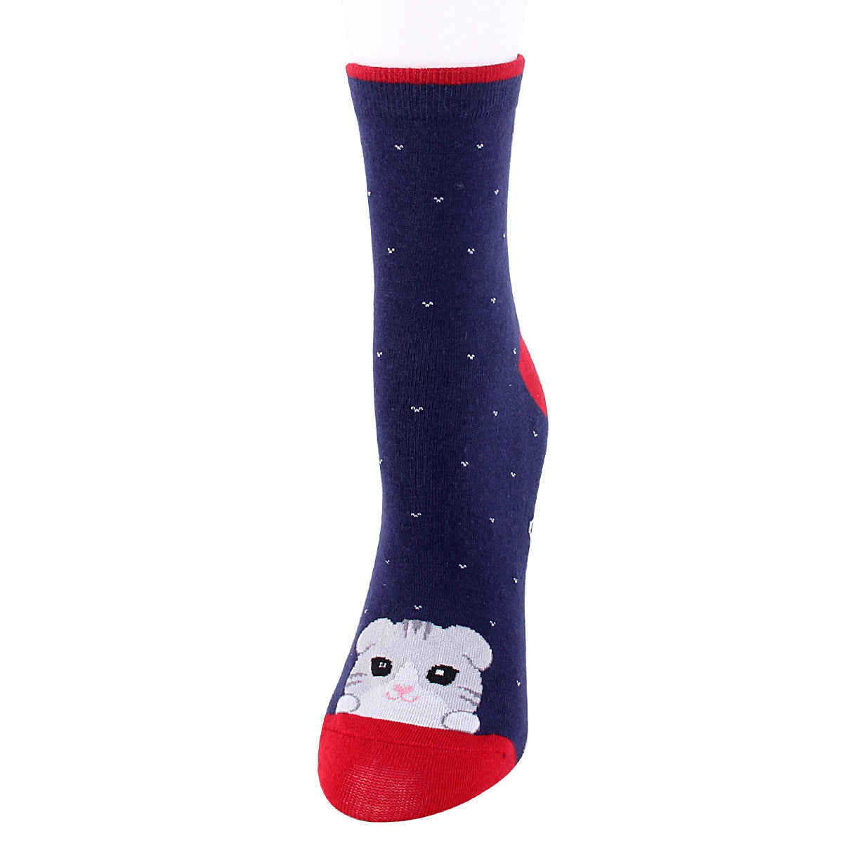 Wild Sweat-absorbent Cute Cartoon Puppy Socks