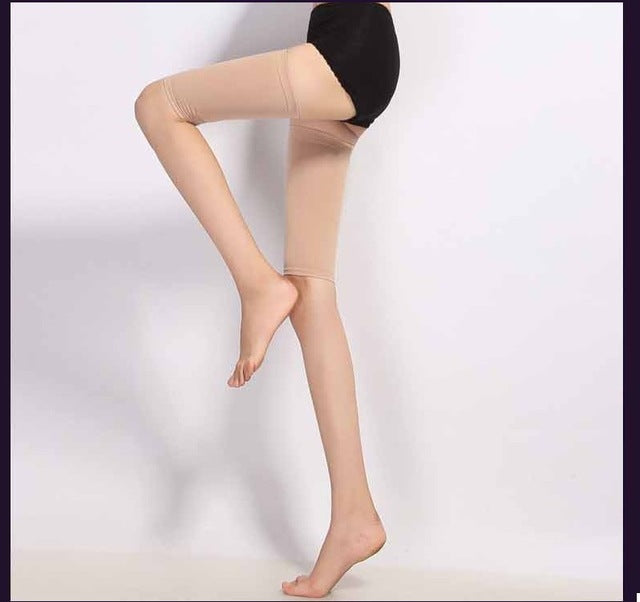 Shaped fat burning socks