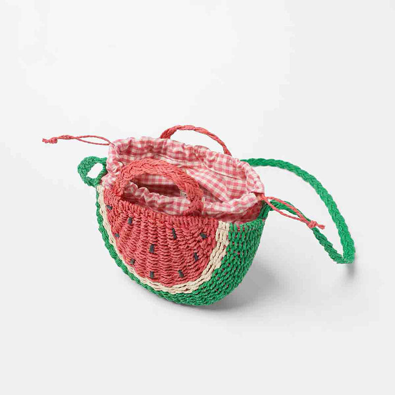 Embroidered Crossbody Straw Bag Woven Seaside Holiday Beach