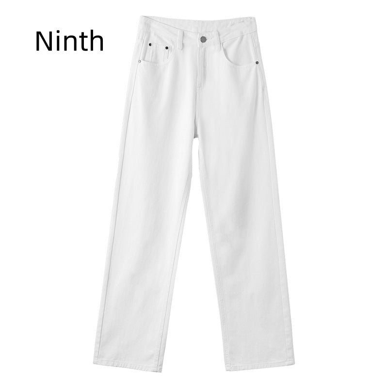 Brown Coffee Color Wide Leg Daddy Soft Straight Jeans