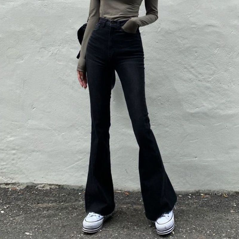 High Waist Thin Legs Long Legs  All Match Mopping Pants