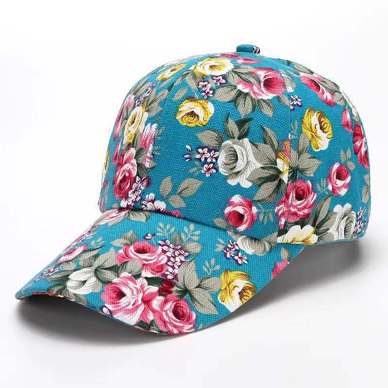 Women's Fashion Casual Floral Baseball Hat