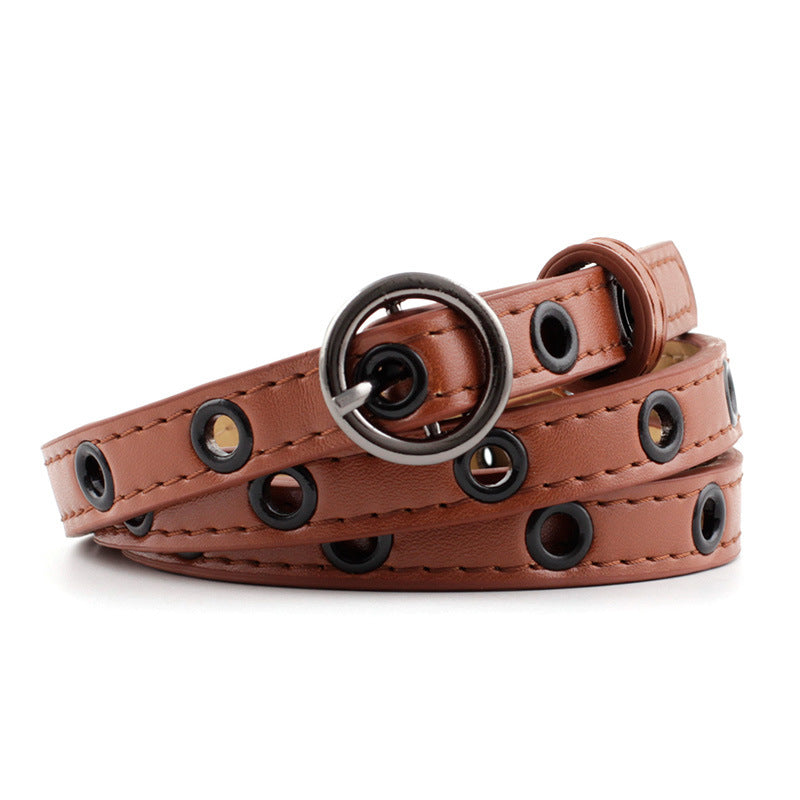 Fashion Ladies Without Needle Hollow Belt