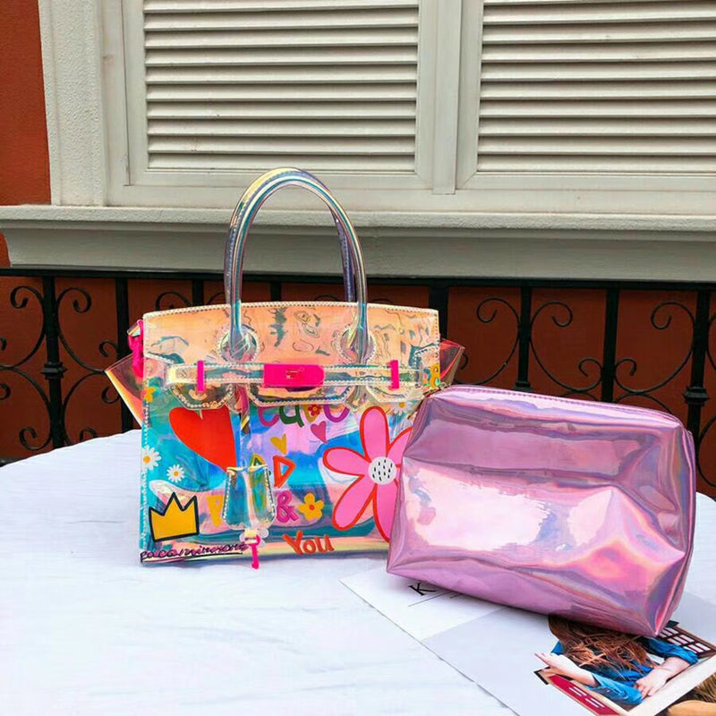 Summer transparent bag female jelly bag