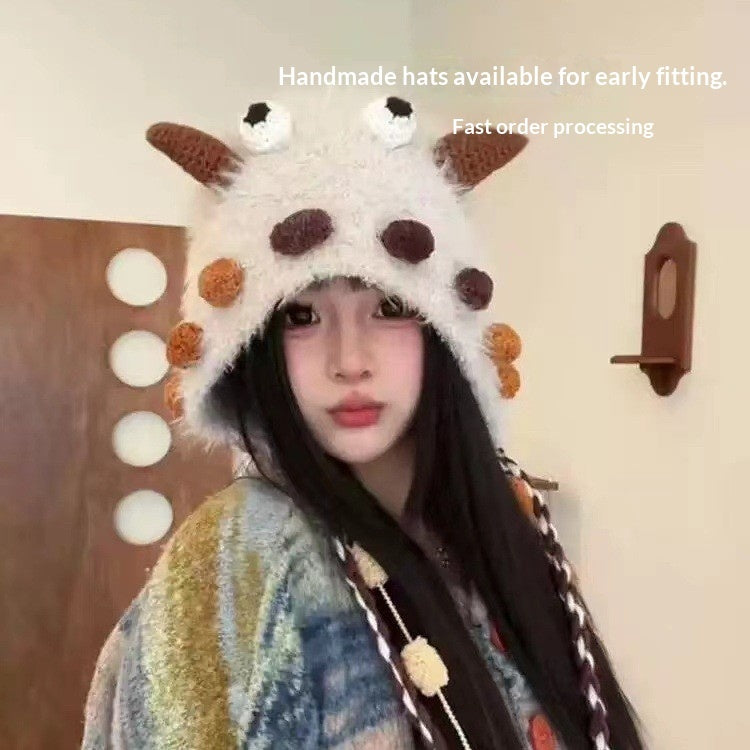 Little Monster Plush Hat For Girls