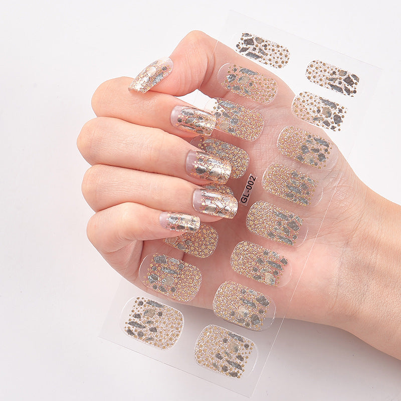 Gilding Cat's Eye Letter Color Nail Sticker