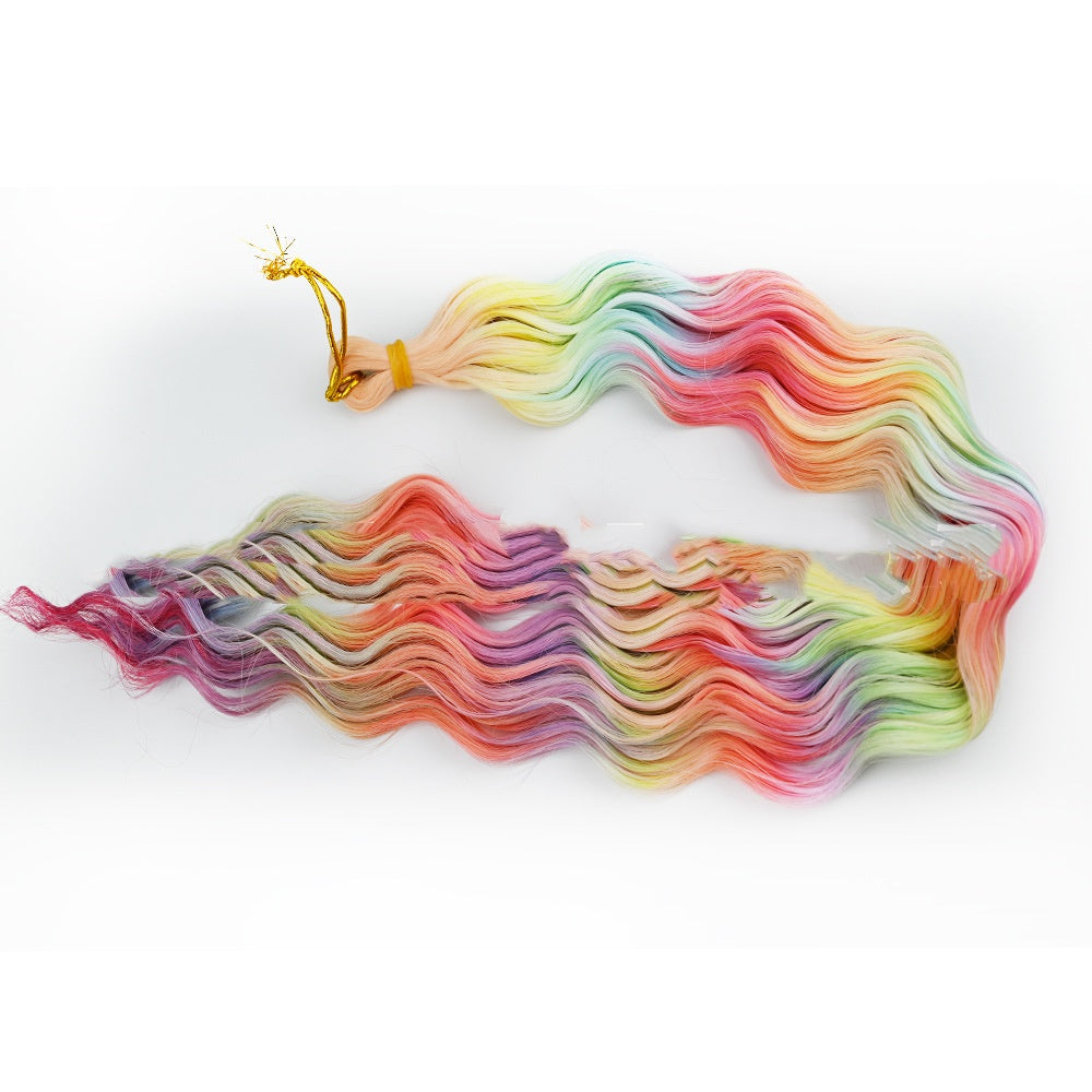 Crochet Dreadlocks Wig Gradient Long Curly Hair