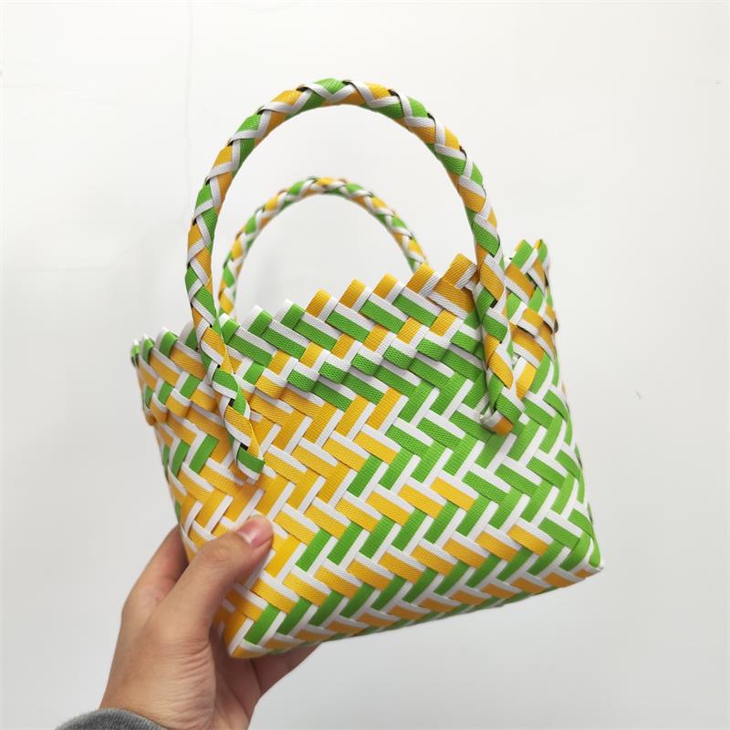 Women's Fashion Diagonal Basket Woven Bag