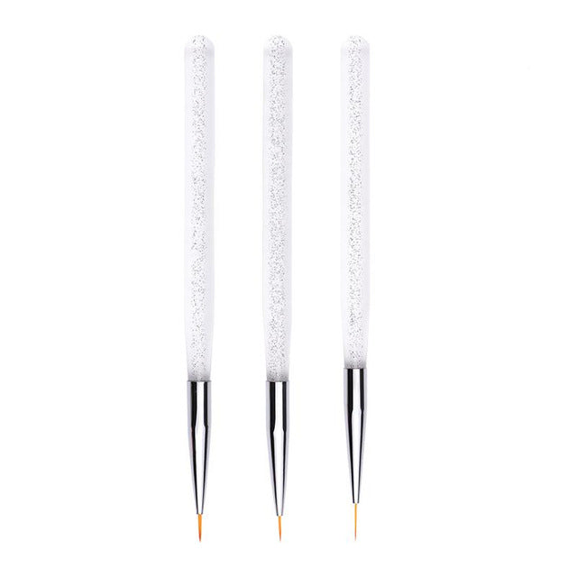 3Pcs/Set UV Gel Nail Liner Brush Acrylic