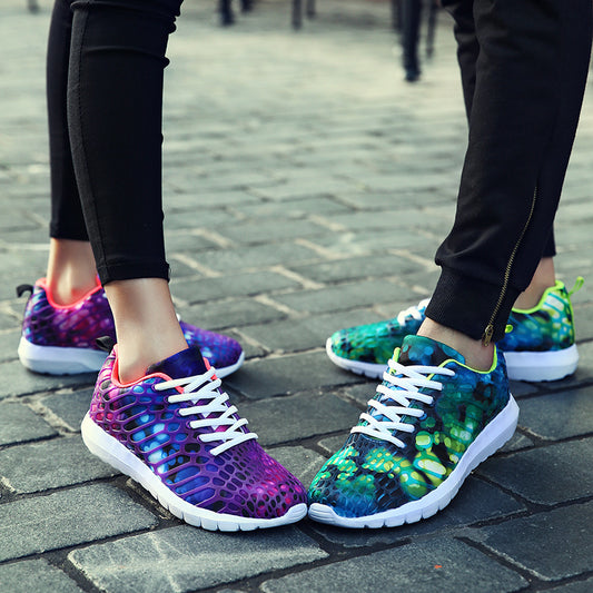 The autumn new students air sports shoes shoes tide camouflage cloth Korean men's casual shoes men's shoes