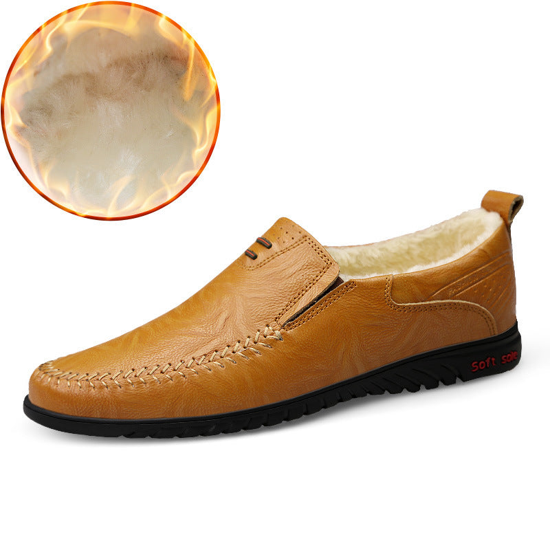 Casual Leather Shoes Korean Fashion Men's Leather Shoes