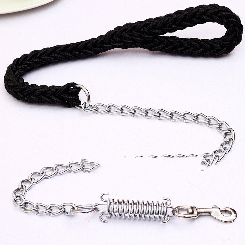 Hand-woven pet leash