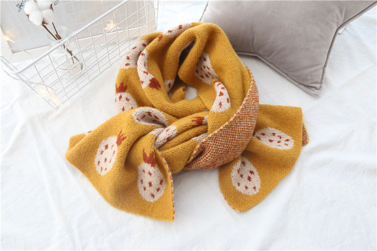 New thick woolen scarf in autumn and winter