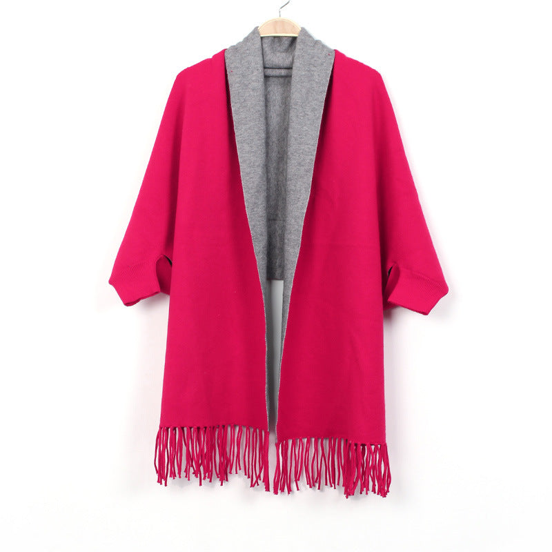 Women's Double-sided Double-color Scarf