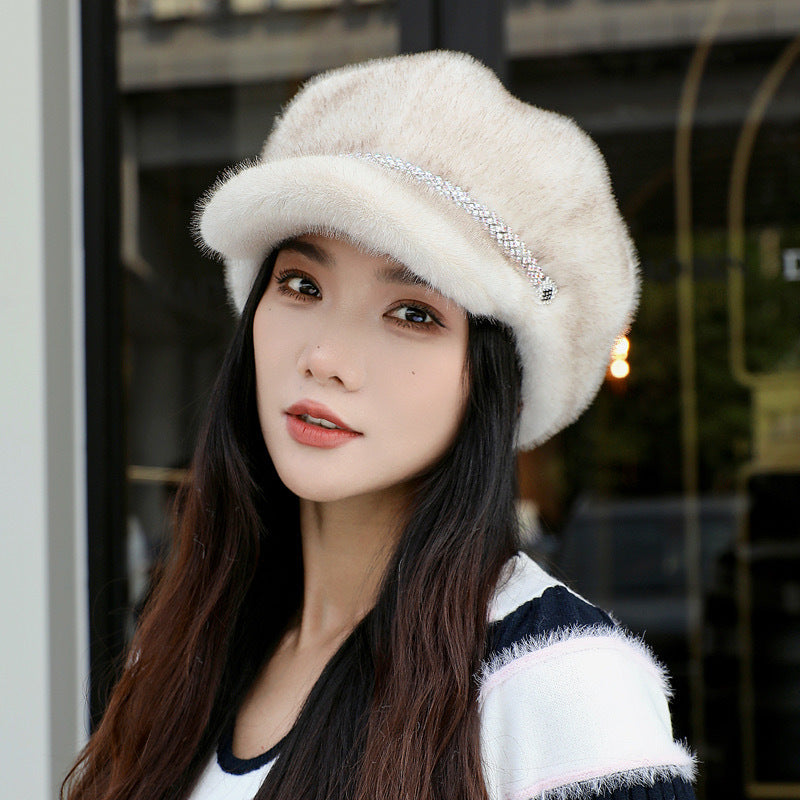 Fleece-lined Insulated Baseball Cap With A Chin Strap For Extra Warmth