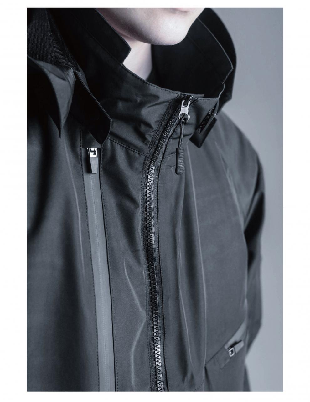 Waterproof Hot Air Seam Sealed Mechanical Shell Jacket Overalls Battle Suit Men's Coat Hooded Jacket