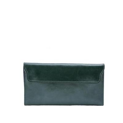 Leather Buckle Simple Business Cowhide Thin Wallet Card