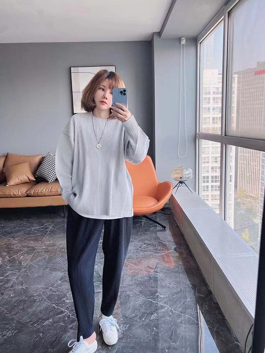 Long Sleeve Round Neck Men's Casual Loose Sweater