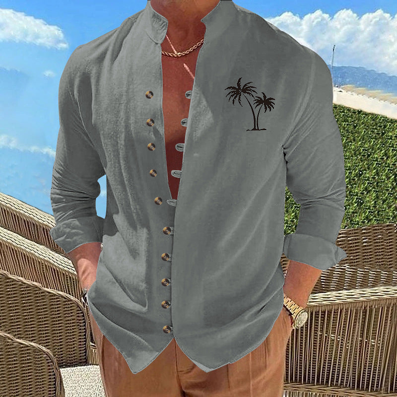 Coconut Vintage Print Slim Men's T-shirt