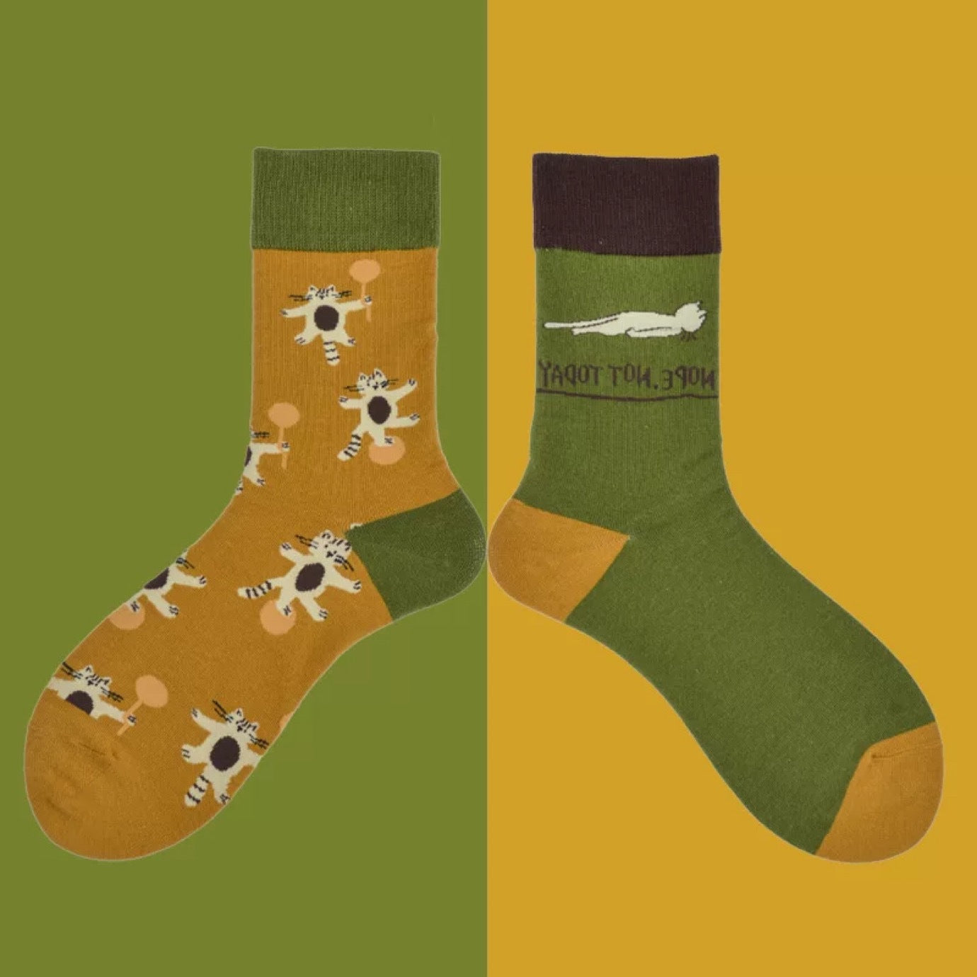 High Stockings Creative Cartoon Small Flower Tide AB