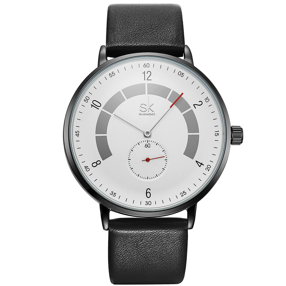 Leather men's fashion sports watch