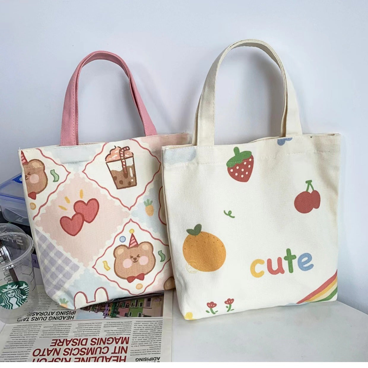 Cartoon Japanese Canvas Bag Tutorial Small Size
