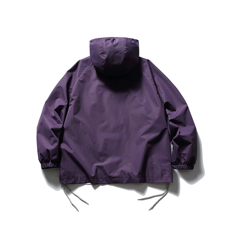 Men's Fashionable Color Contrast Japanese Retro Coat
