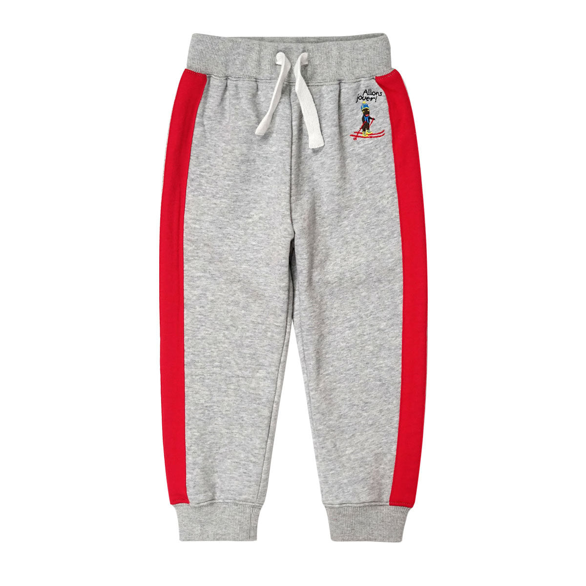 Children's Mid-Waist Rubber Band Belt Sports Casual Pants