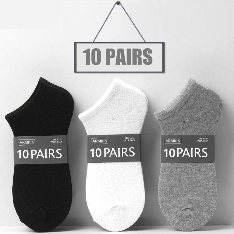 Middle and high grade cotton solid color sock