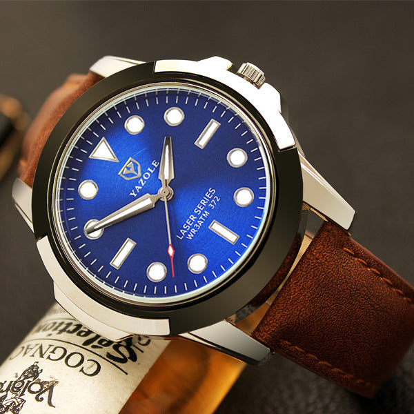 YAZOLE brand quartz watches, non mechanical men's sports watches, luminous green ghost series watches wholesale