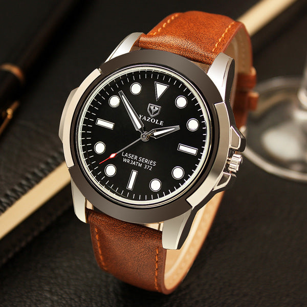 YAZOLE brand quartz watches, non mechanical men's sports watches, luminous green ghost series watches wholesale