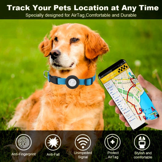 Dog Collar Waterproof Silicone Case Solid Color Nylon Ribbon Pet Supplies