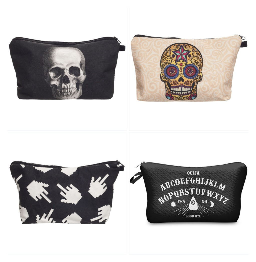 Storage Toilet Bag 3D Digital Printing Lipstick Cartoon Fashion Cosmetic Bag