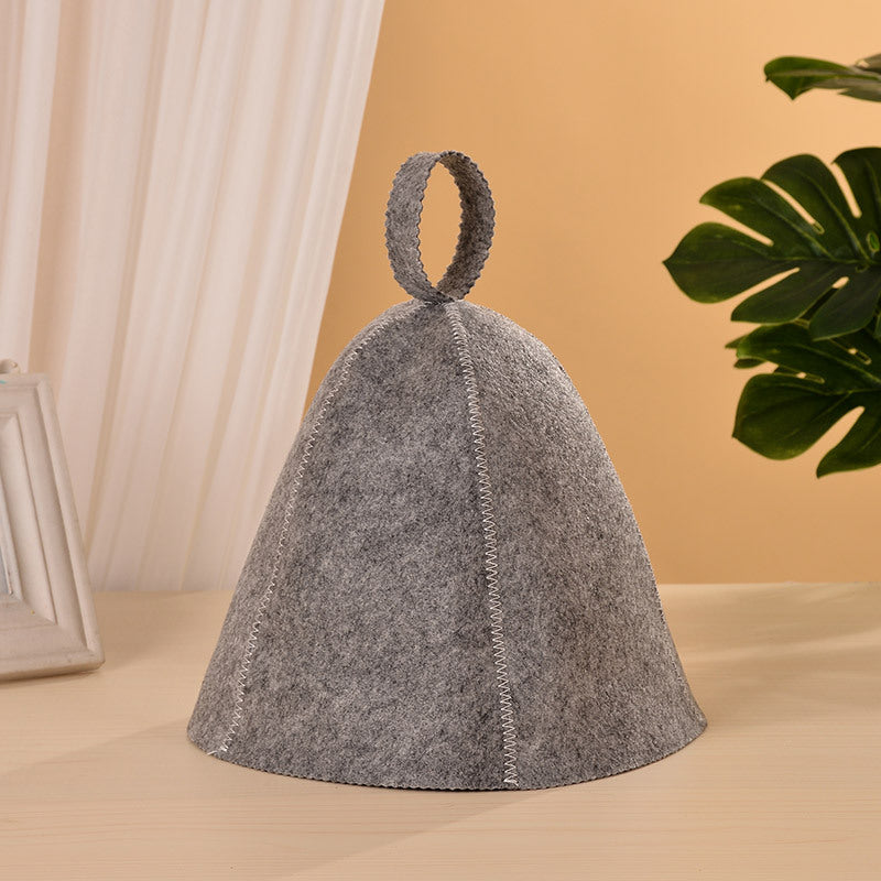Thickened Felt Sauna Sweating Hat