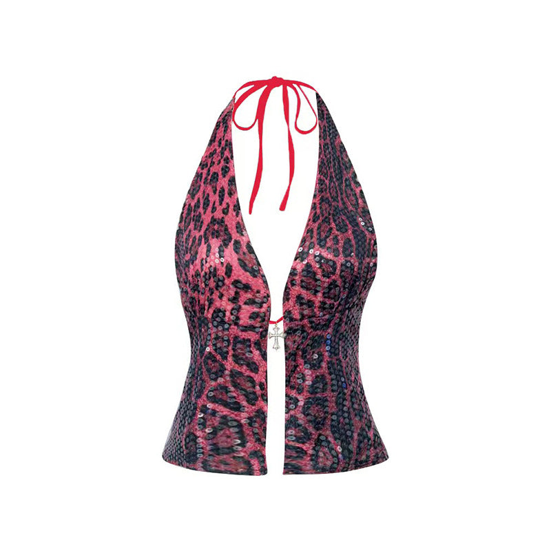 Sleeveless Halter Vest For Women