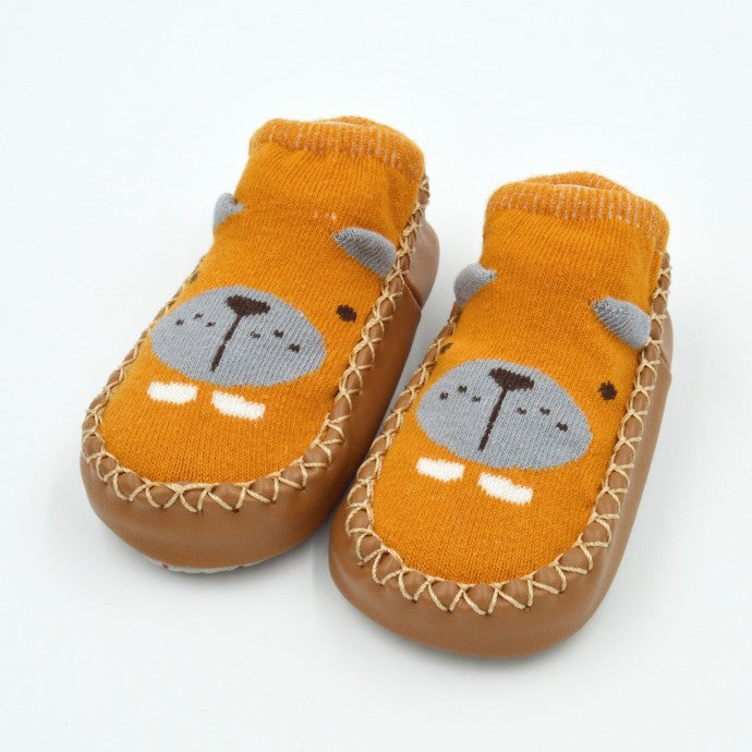 Children's Non-slip Socks And Soft-soled Cotton Shoes