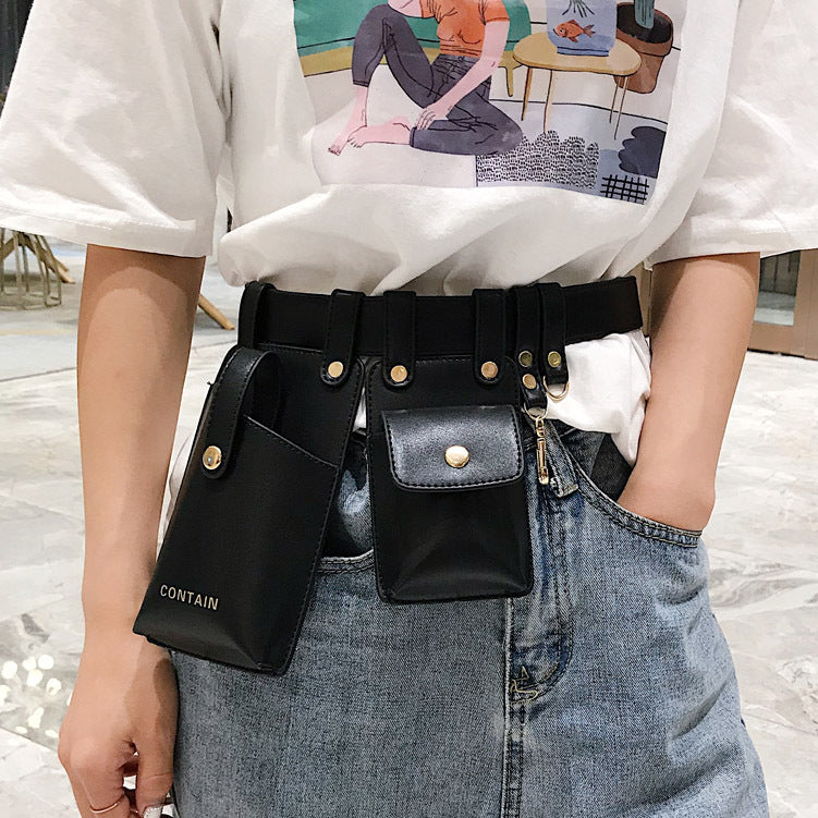 Fashionable belt mobile phone bag