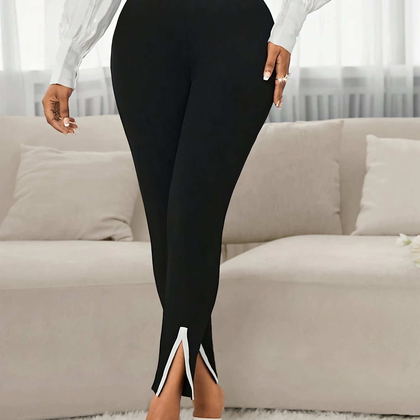 Europæiske og amerikanske elegante slim-fit bukser til pendlere