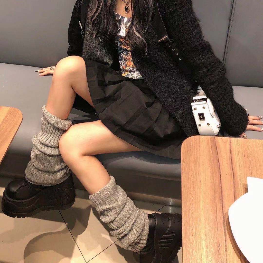 Sister Knitted White Wool Socks Girl