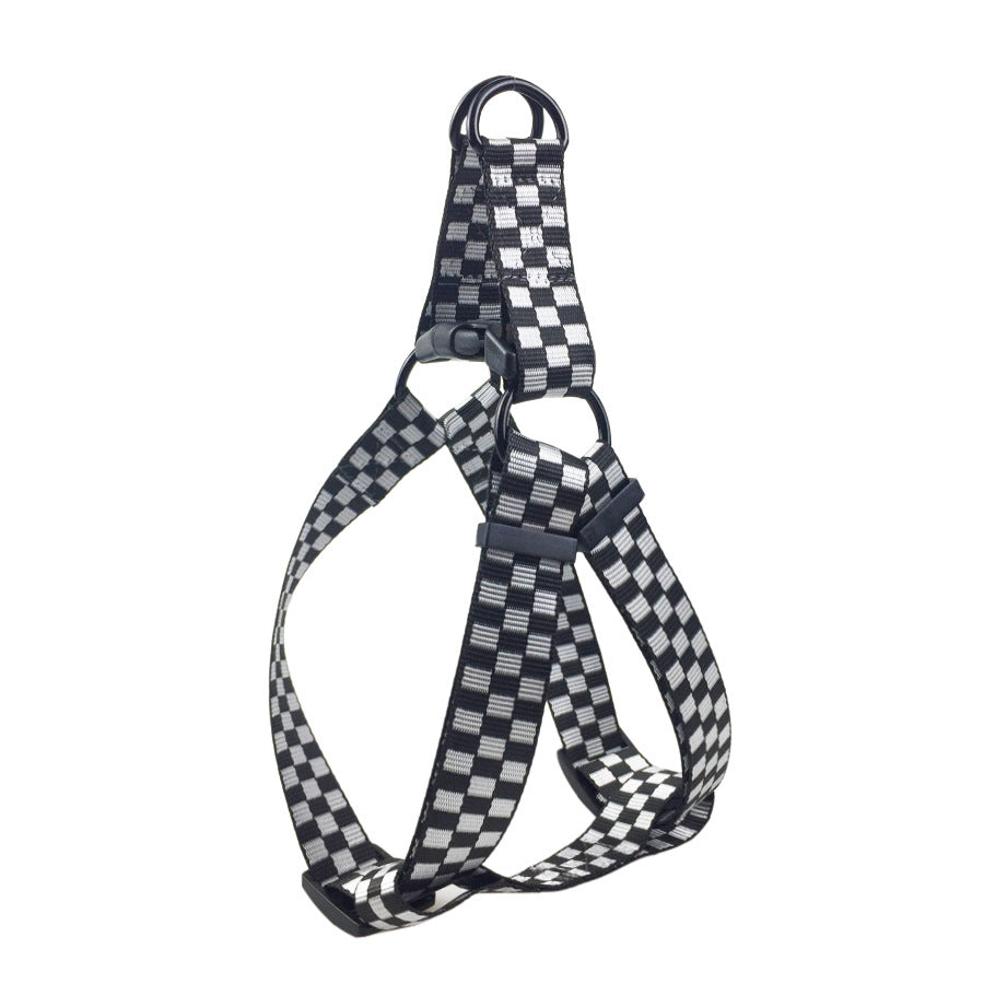 Plaid chest and back fast dog strap