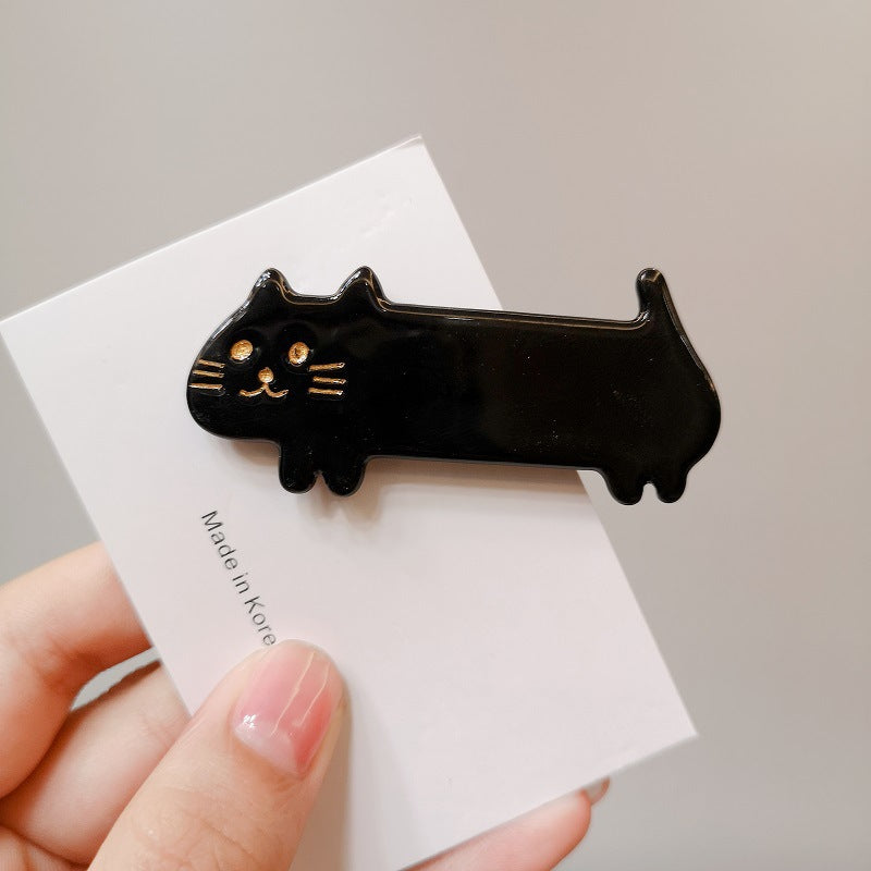 Cute short legged cat temperament girl duck beak hairpin